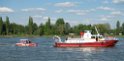 Motor Segelboot mit Motorschaden trieb gegen Alte Liebe bei Koeln Rodenkirchen P051